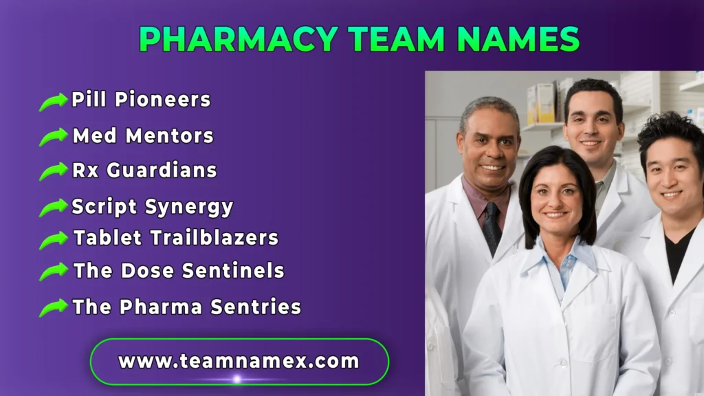 Pharmacy Team Names