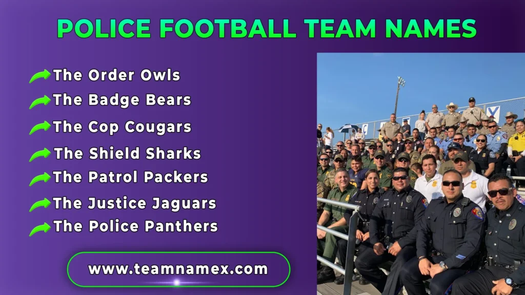 Police Football Team Names