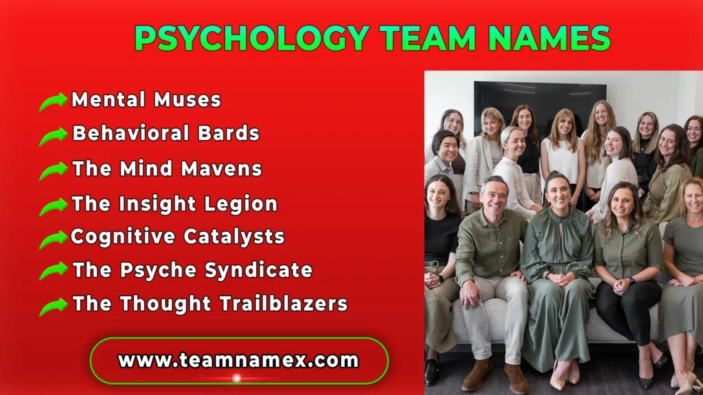 Psychology Team Names