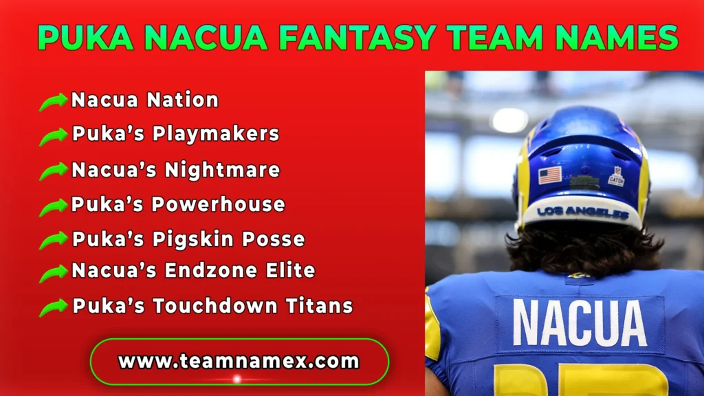 Puka Nacua Fantasy Team Names