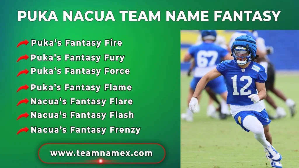 Puka Nacua Team Name Fantasy