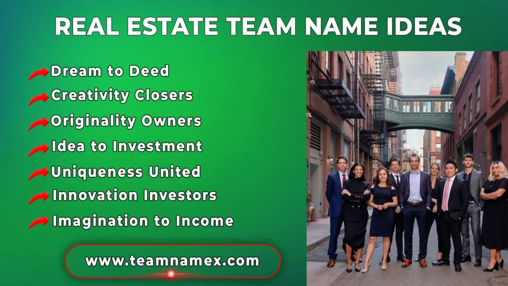 Real Estate Team Name Ideas