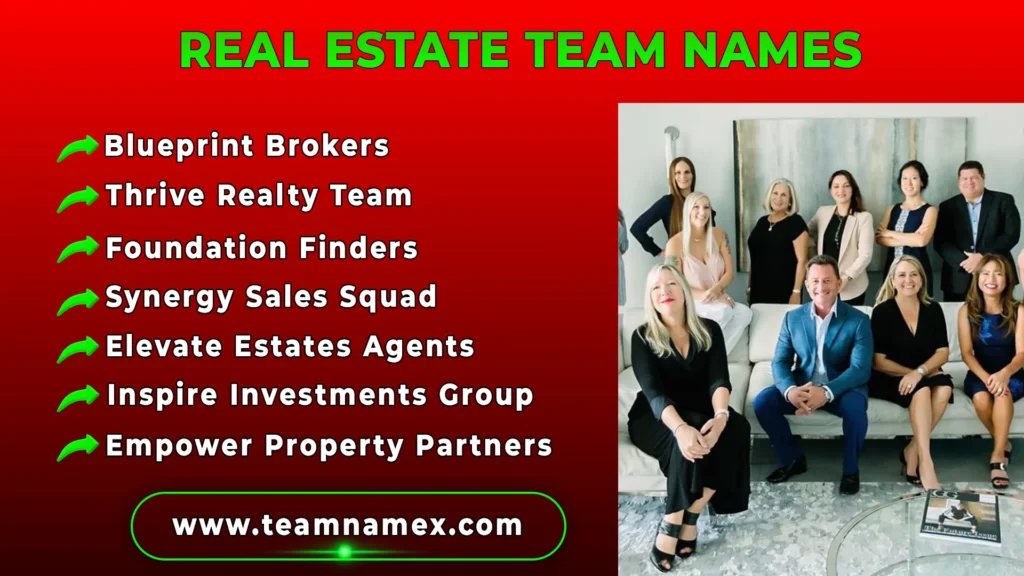 Real Estate Team Names