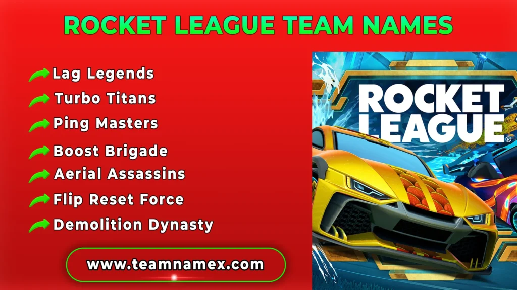 Rocket League Team Names
