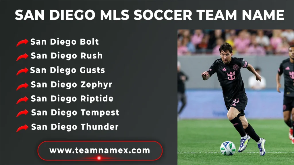 San Diego MLS Soccer Team Name