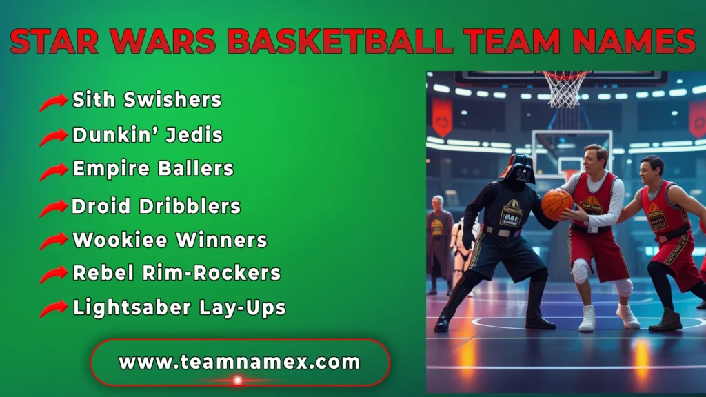 Star Wars Basketball Team Names