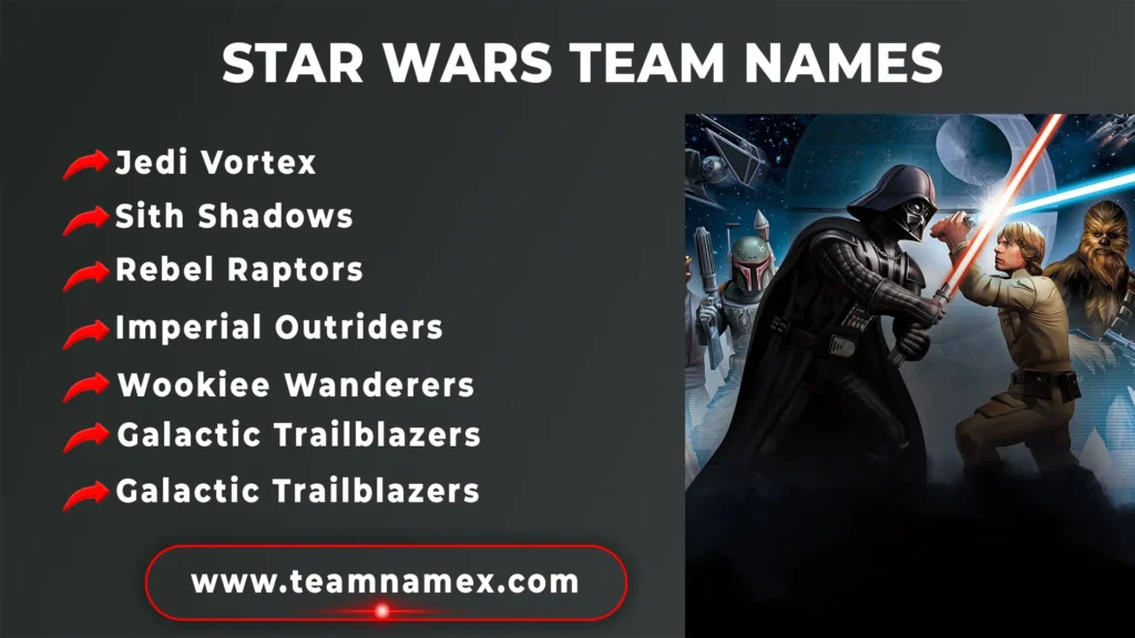 Star Wars Team Names