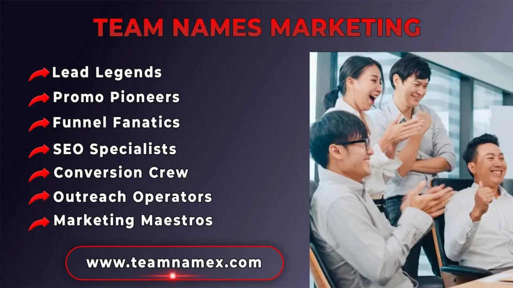 Team Names Marketing
