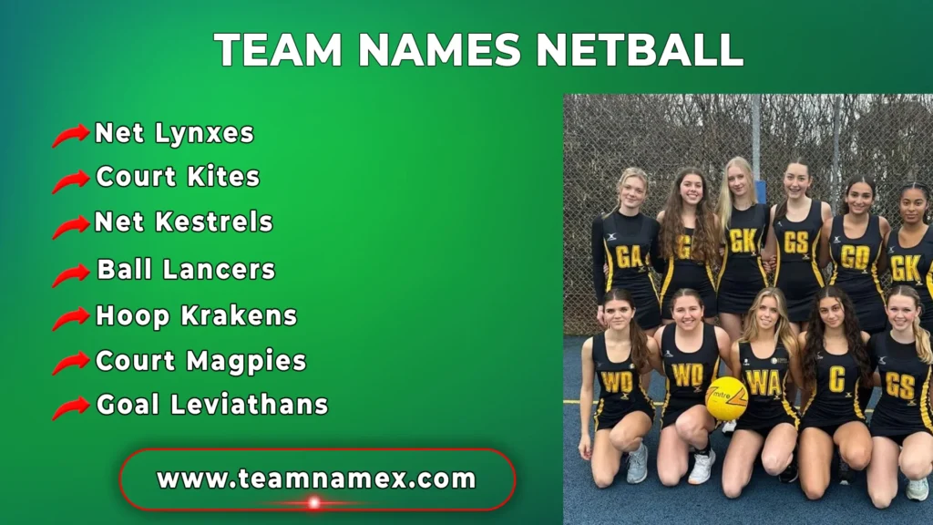 Team Names Netball