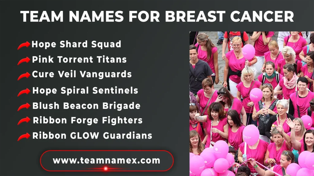 Team Names for Breast Cancer