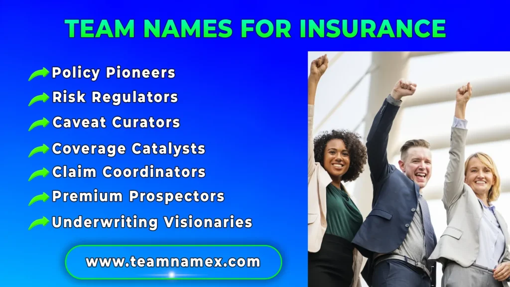 Team Names for Insurance