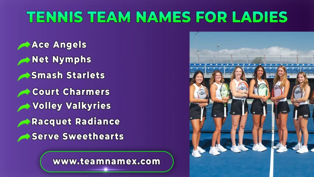 Tennis Team Names for Ladies