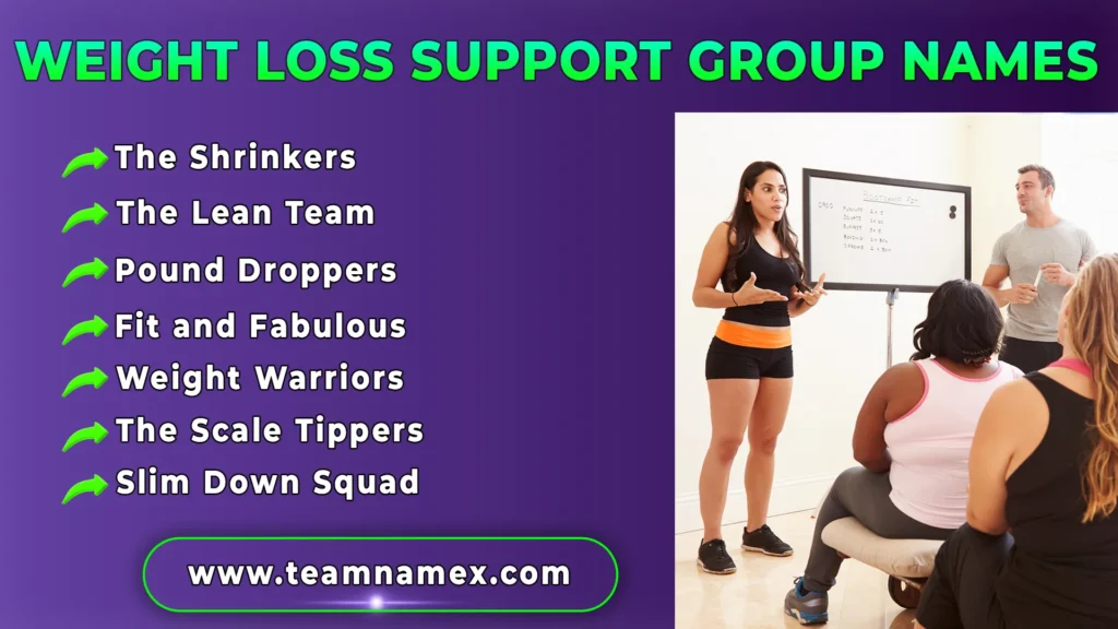 Weight Loss Support Group Names