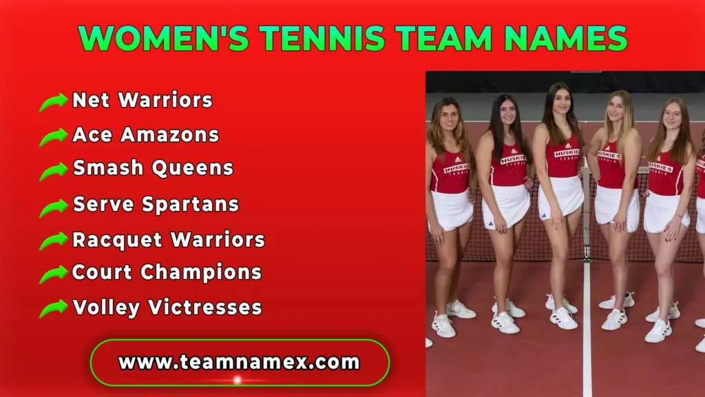 Women's Tennis Team Names