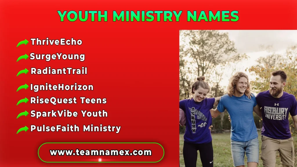 Youth Ministry Names