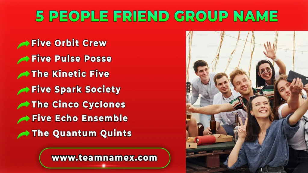 5 People Friend Group Name