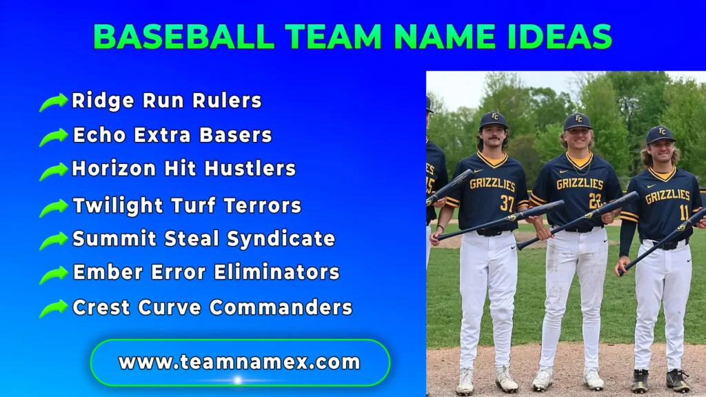Baseball Team Name Ideas