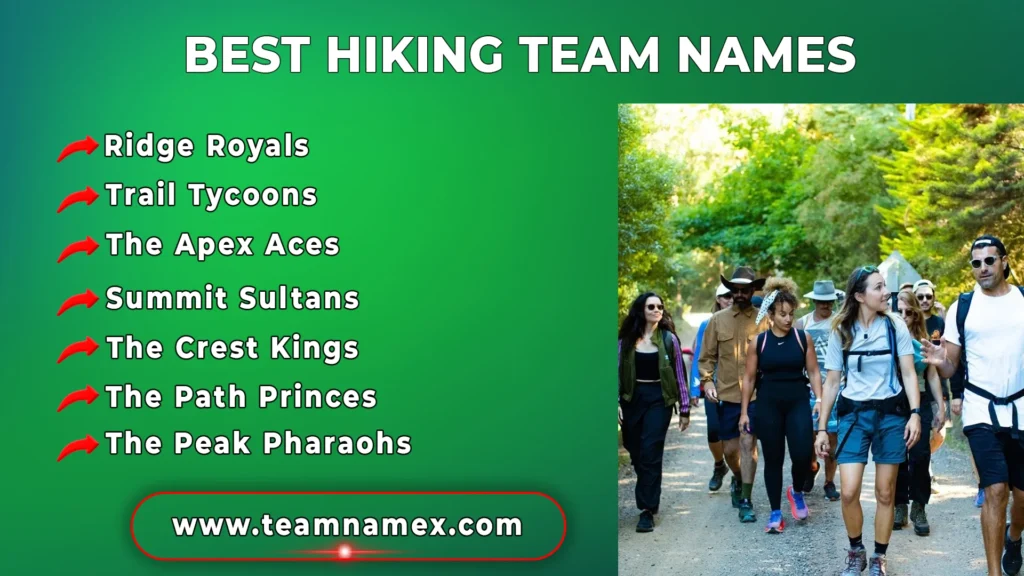 Best Hiking Team Names