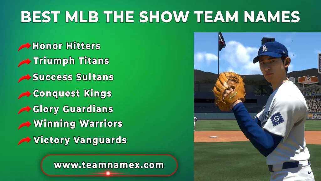 Best MLB The Show Team Names
