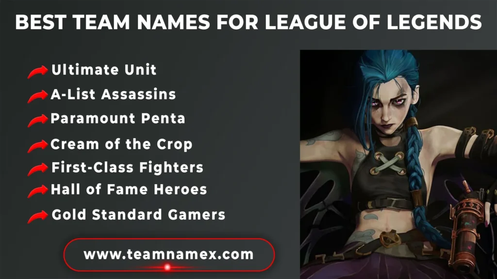 Best Team Names for League of Legends