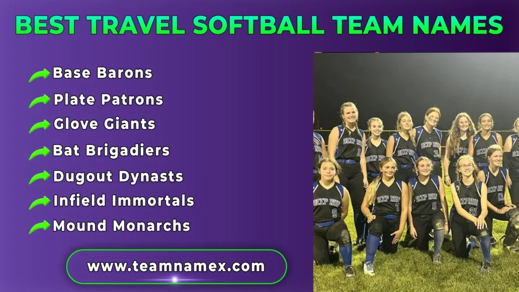 Best Travel Softball Team Names