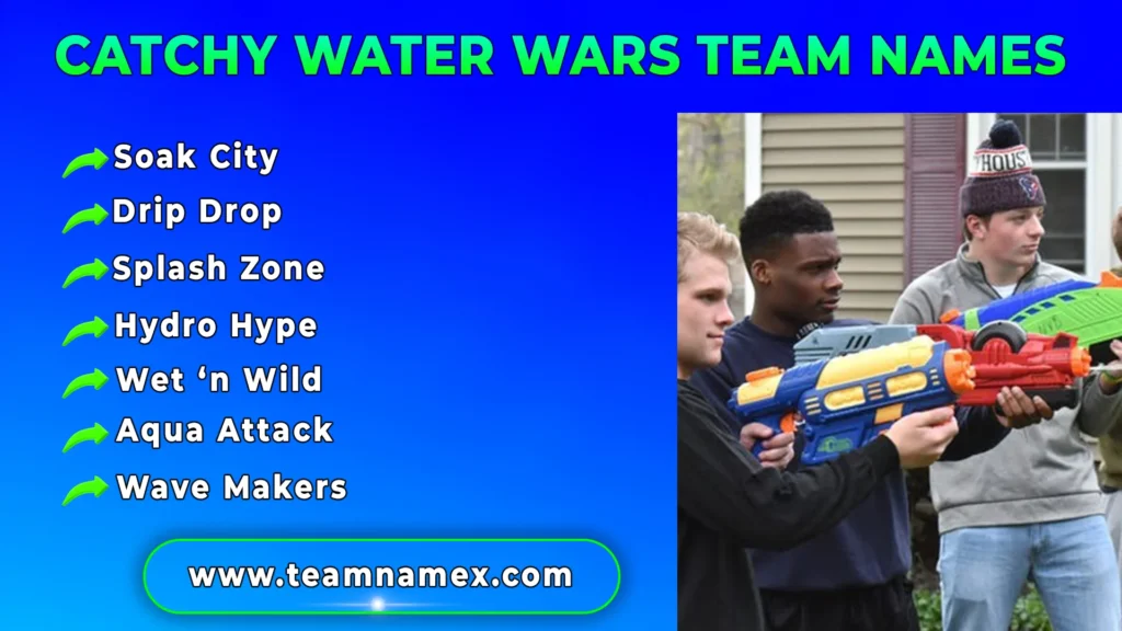 Catchy Water Wars Team Names