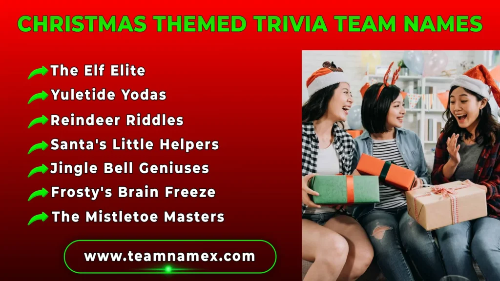 Christmas Themed Trivia Team Names