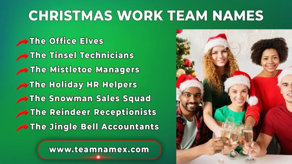 Christmas Work Team Names