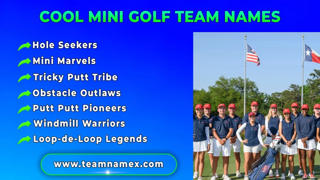 Cool Mini Golf Team Names