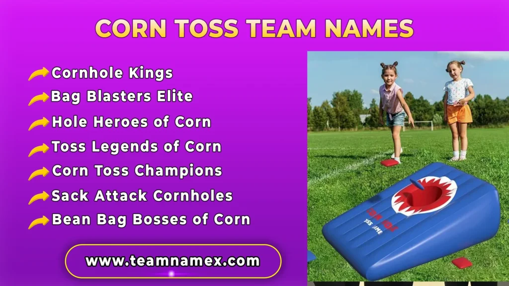 Corn Toss Team Names