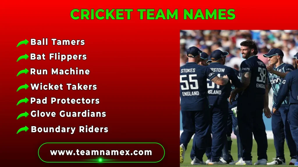 Cricket Team Names