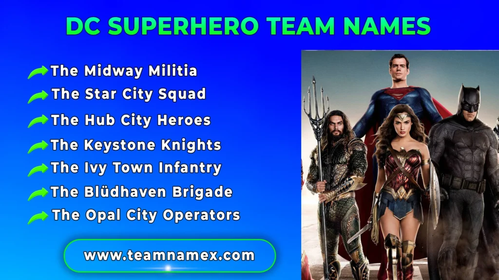 DC Superhero Team Names