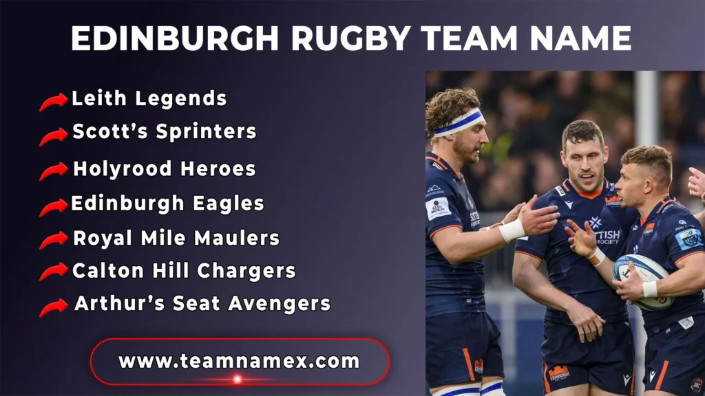 Edinburgh Rugby Team Name