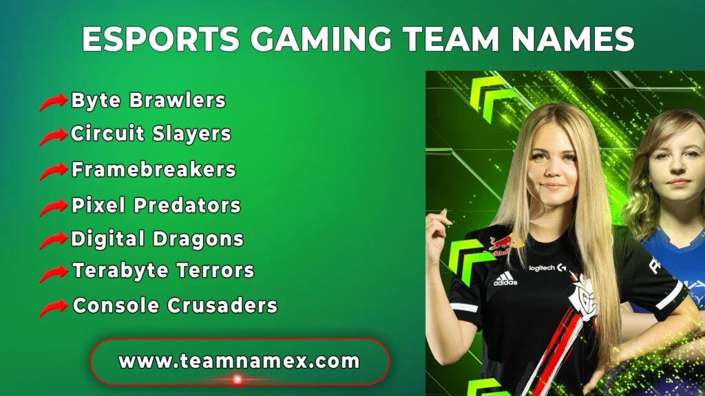 Esports Gaming Team Names