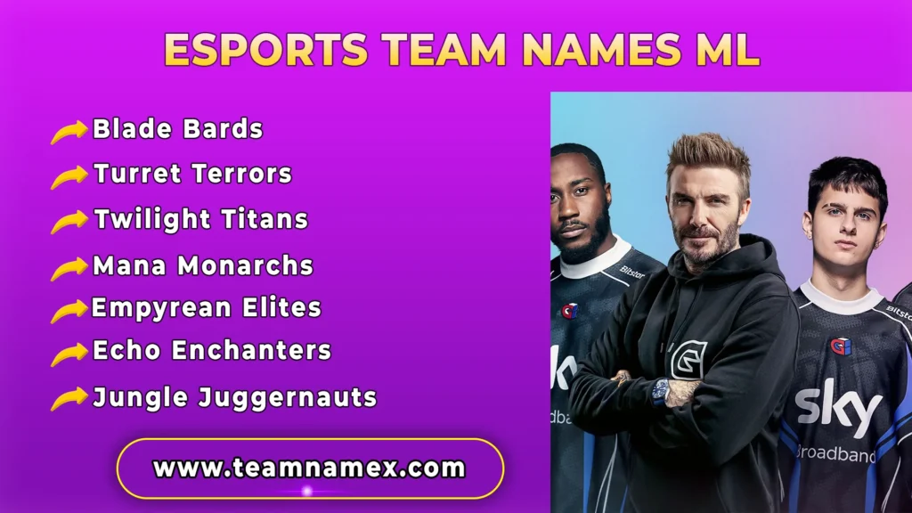 Esports Team Names ML
