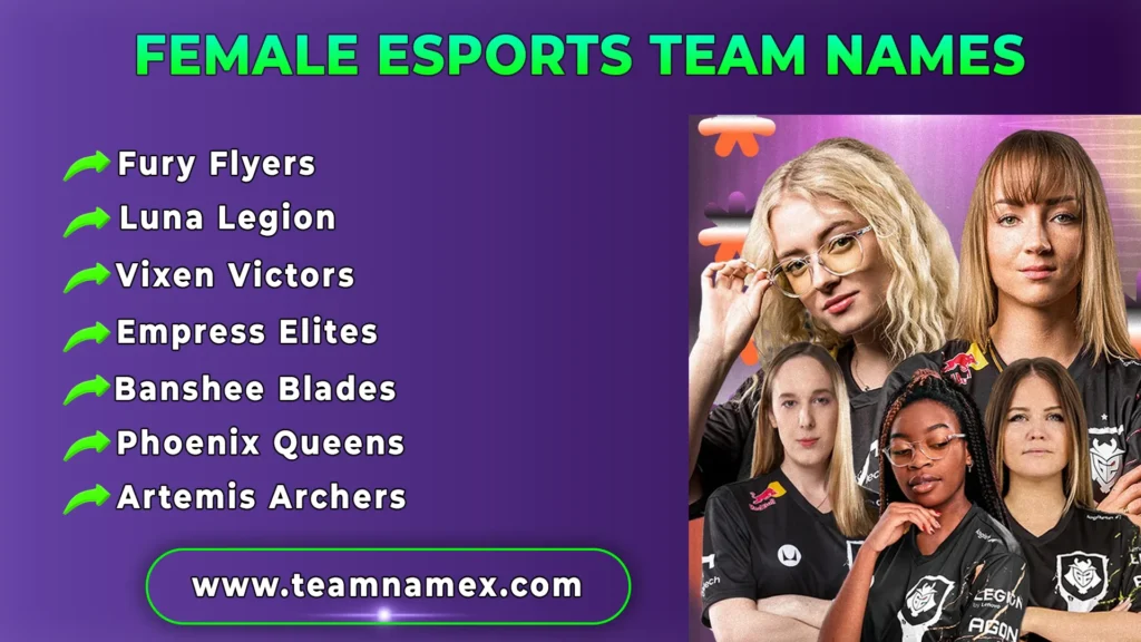 Female Esports Team Names