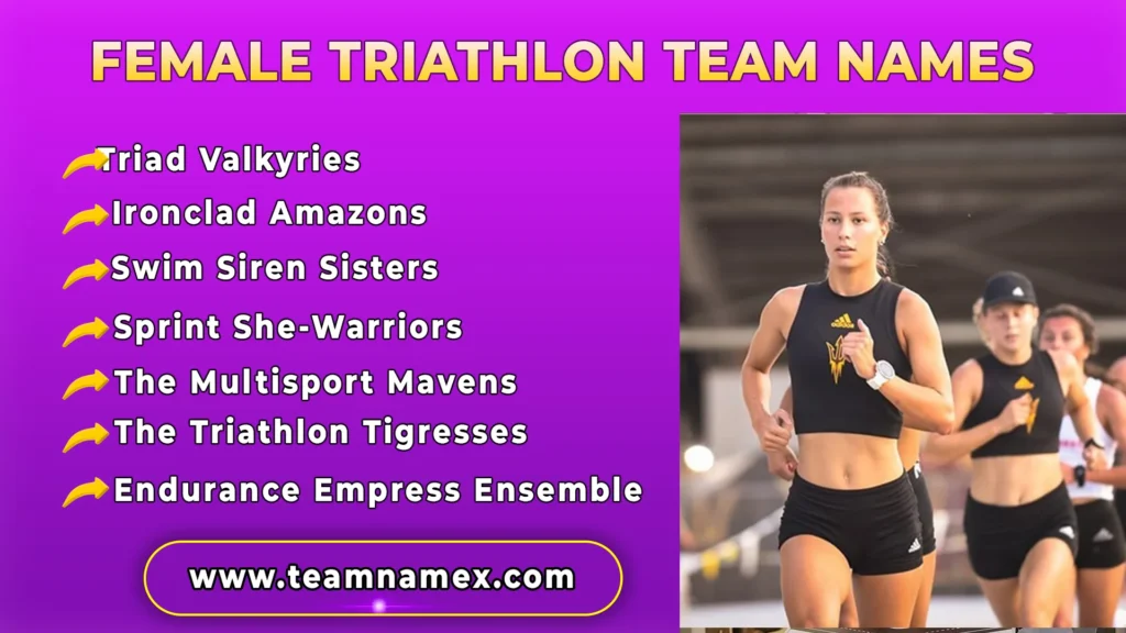 Female Triathlon Team Names