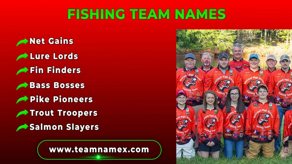 Fishing Team Names