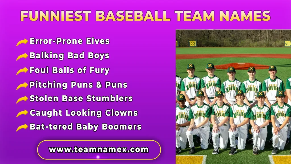 Funniest Baseball Team Names