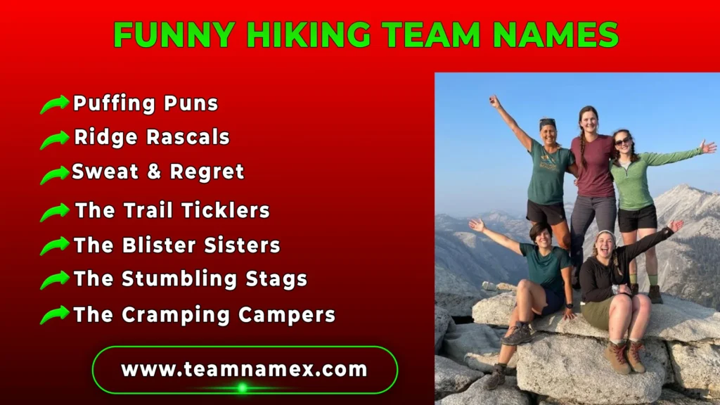 Funny Hiking Team Names