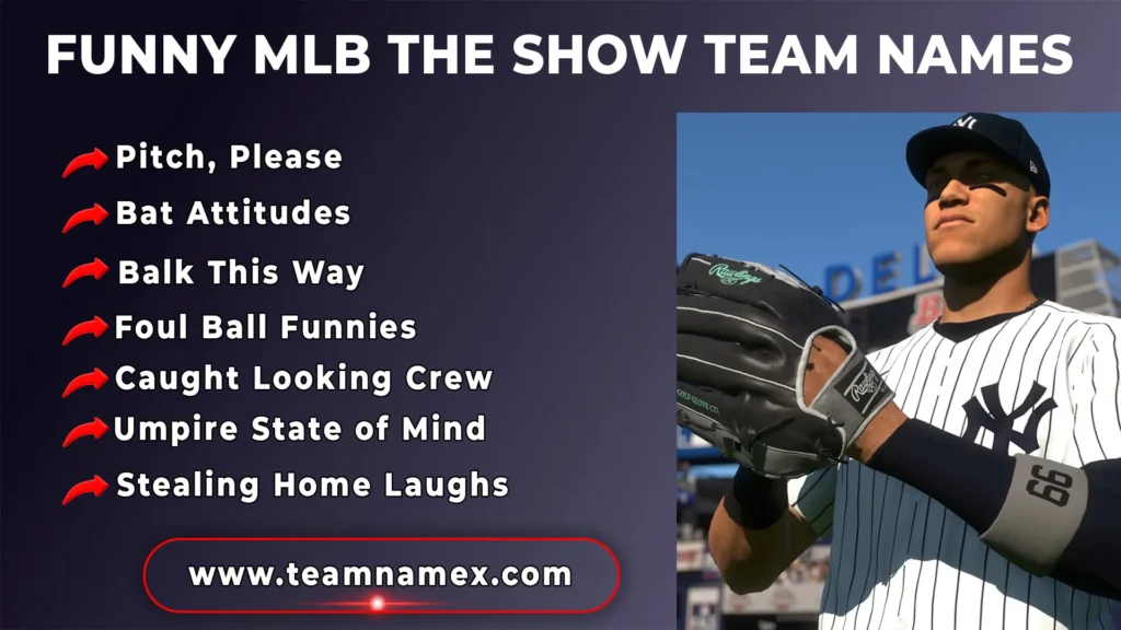 Funny MLB The Show Team Names