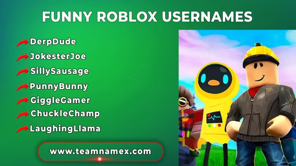 Funny Roblox Usernames