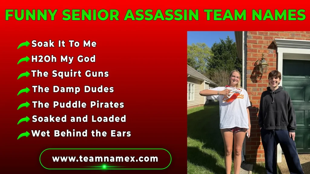 Funny Senior Assassin Team Names