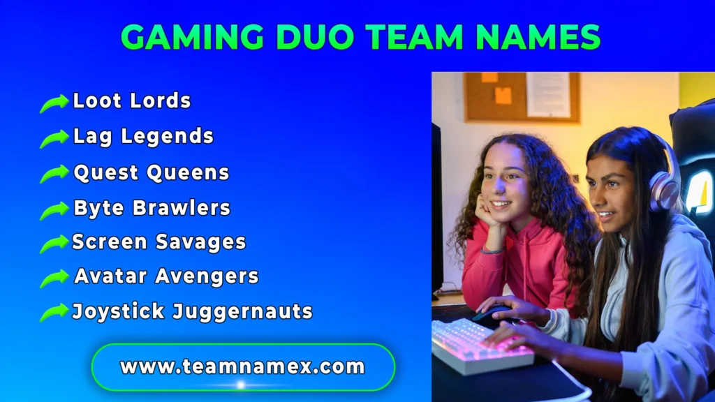 Gaming Duo Team Names