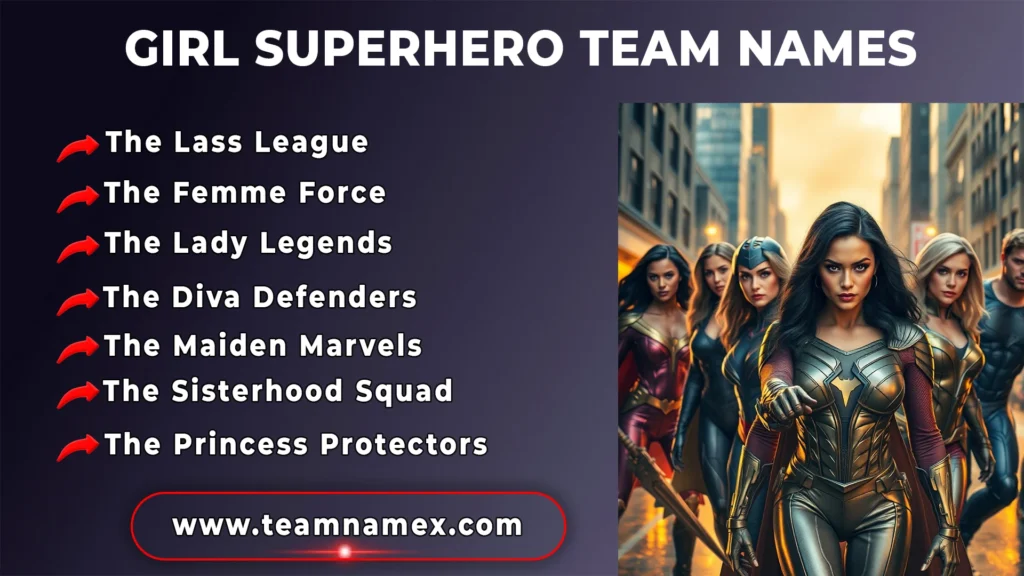 Girl Superhero Team Names
