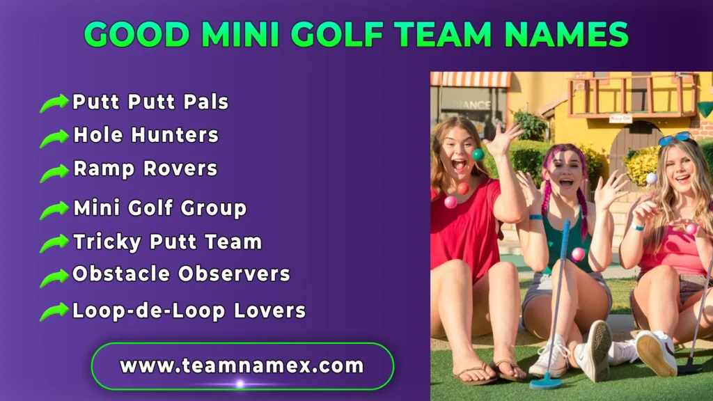 Good Mini Golf Team Names