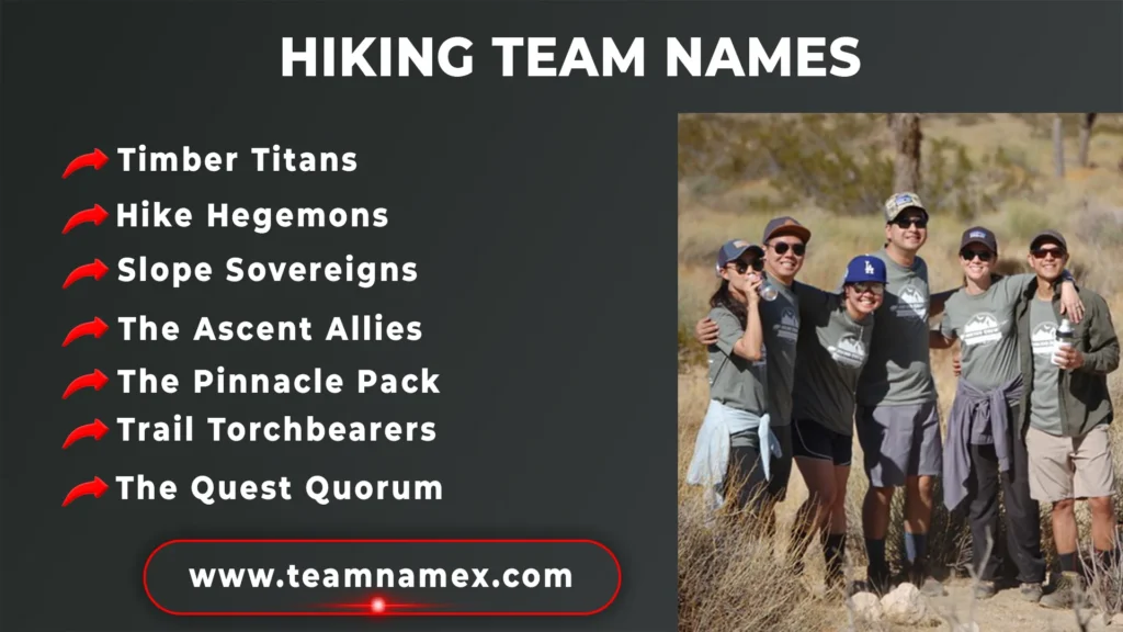 Hiking Team Names