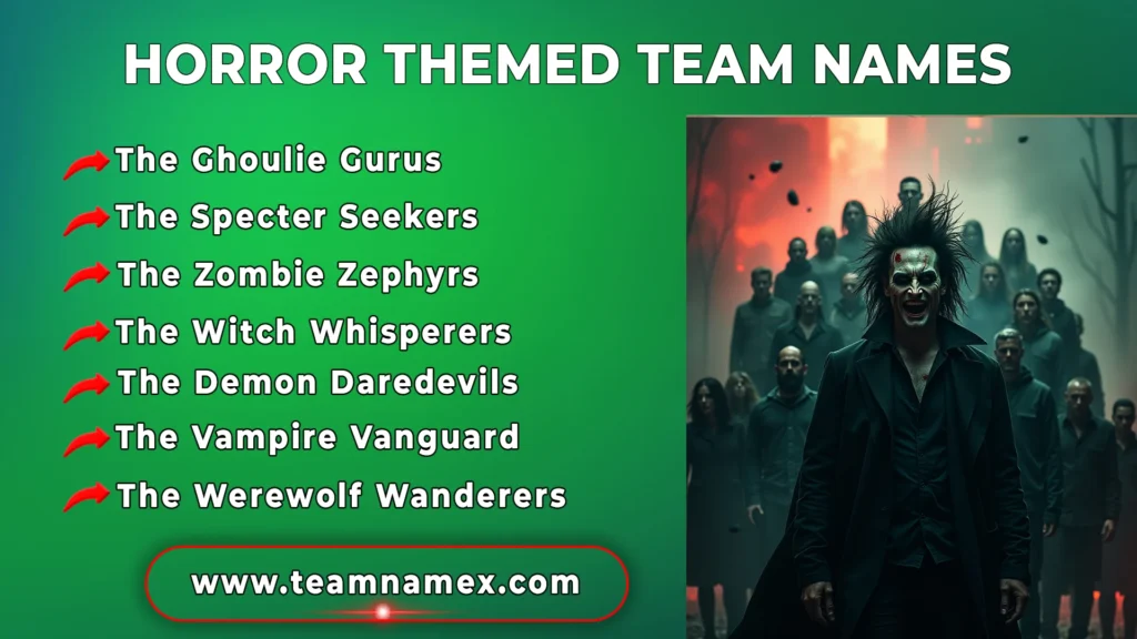 Horror Themed Team Names