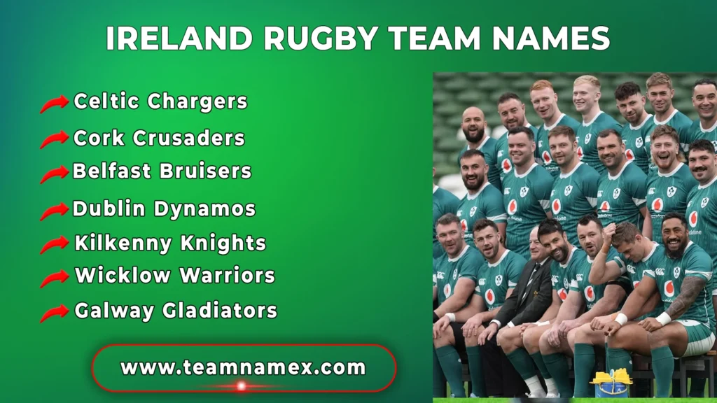 Ireland Rugby Team Names