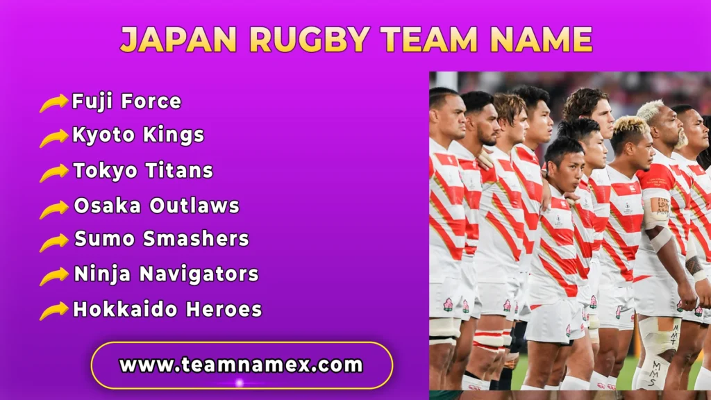 Japan Rugby Team Name